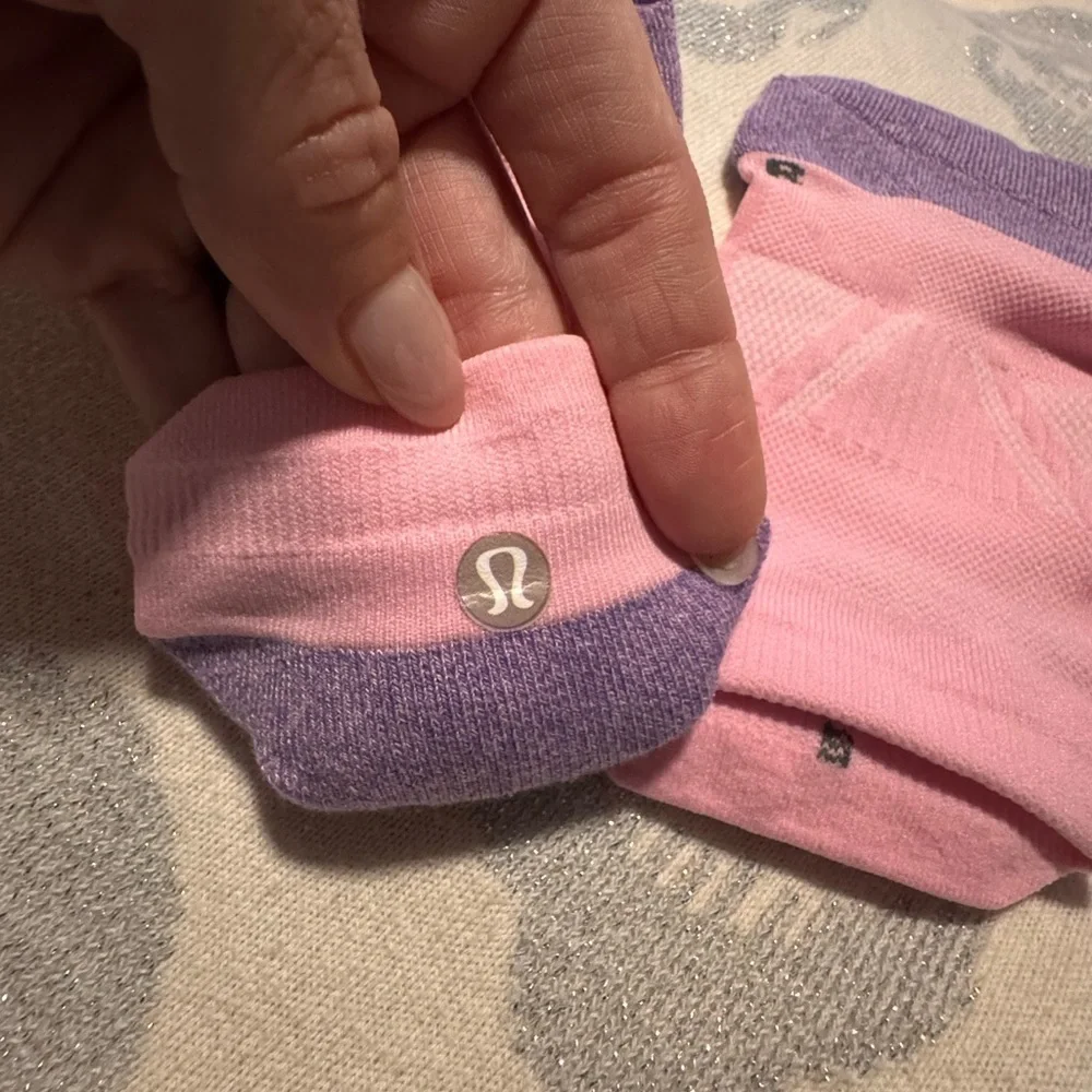 Lululemon athletics Purple and Pink low Socks size small NWOT